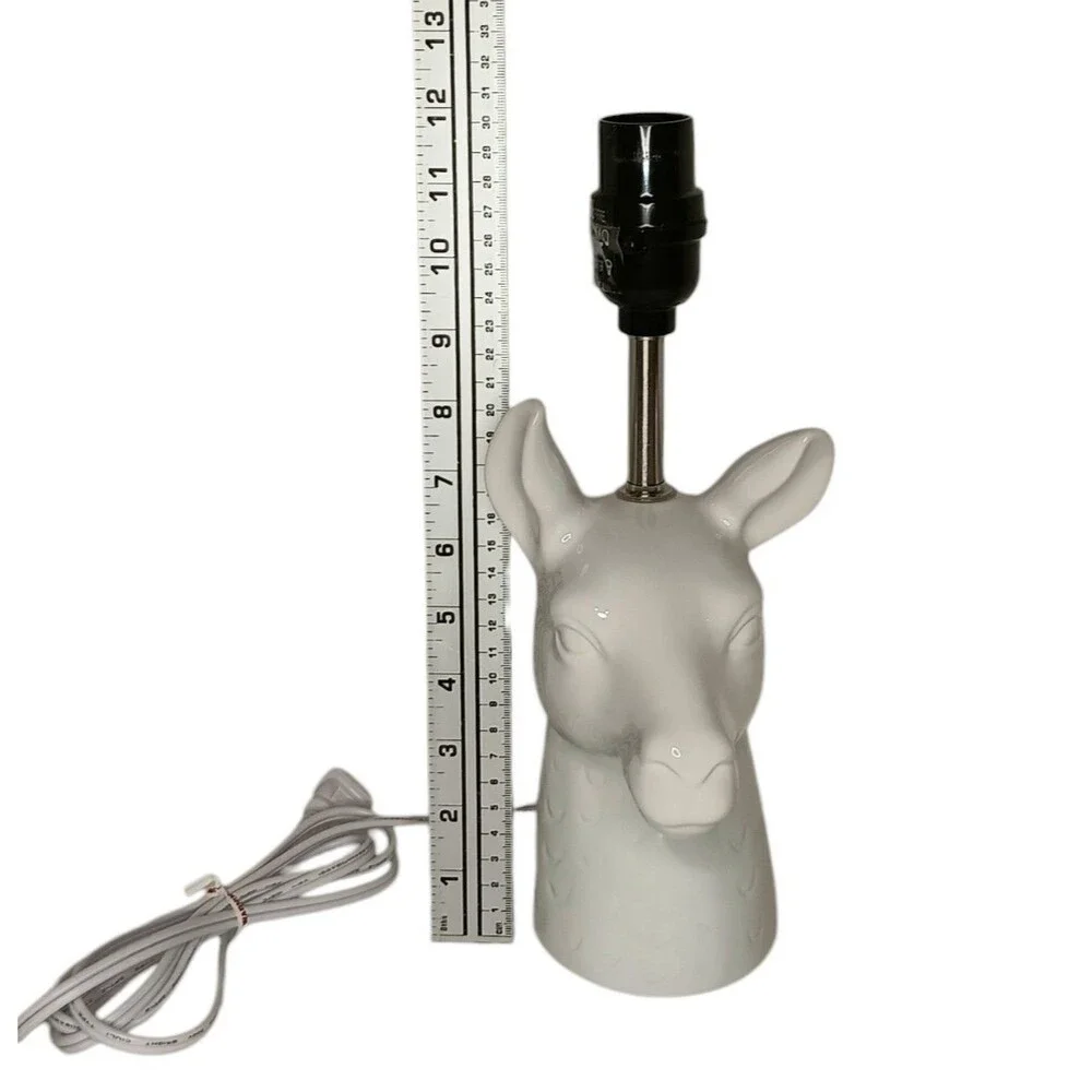 Llama Alpaca White Ceramic Table Lamp From Target 12